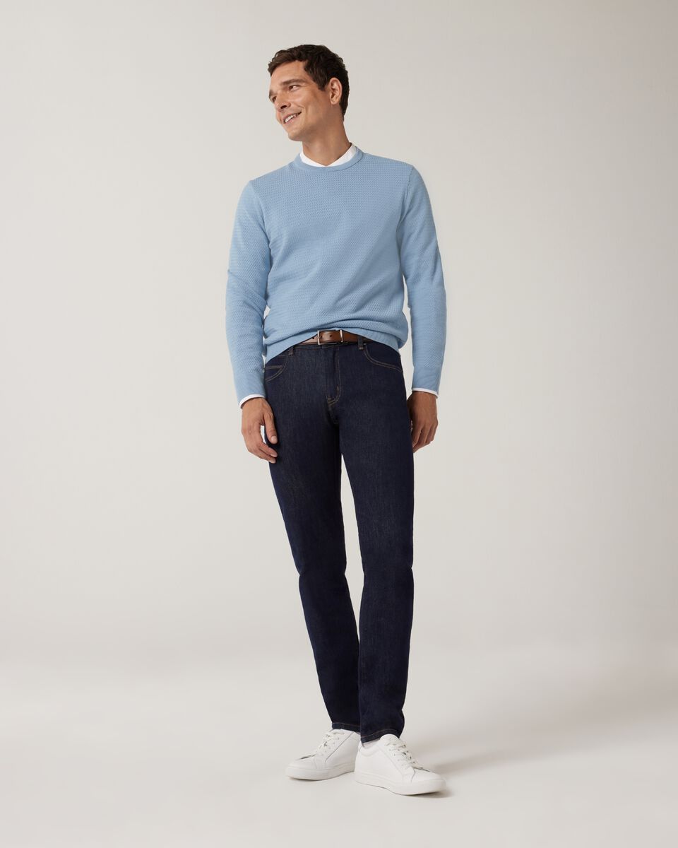 Classic Crew Neck Jumper, Light Blue, hi-res